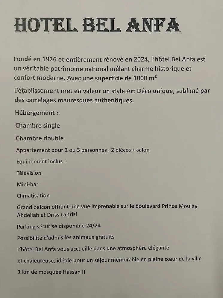 Appart-Hotel Bel Anfa Casablanca 3*,  Morocco